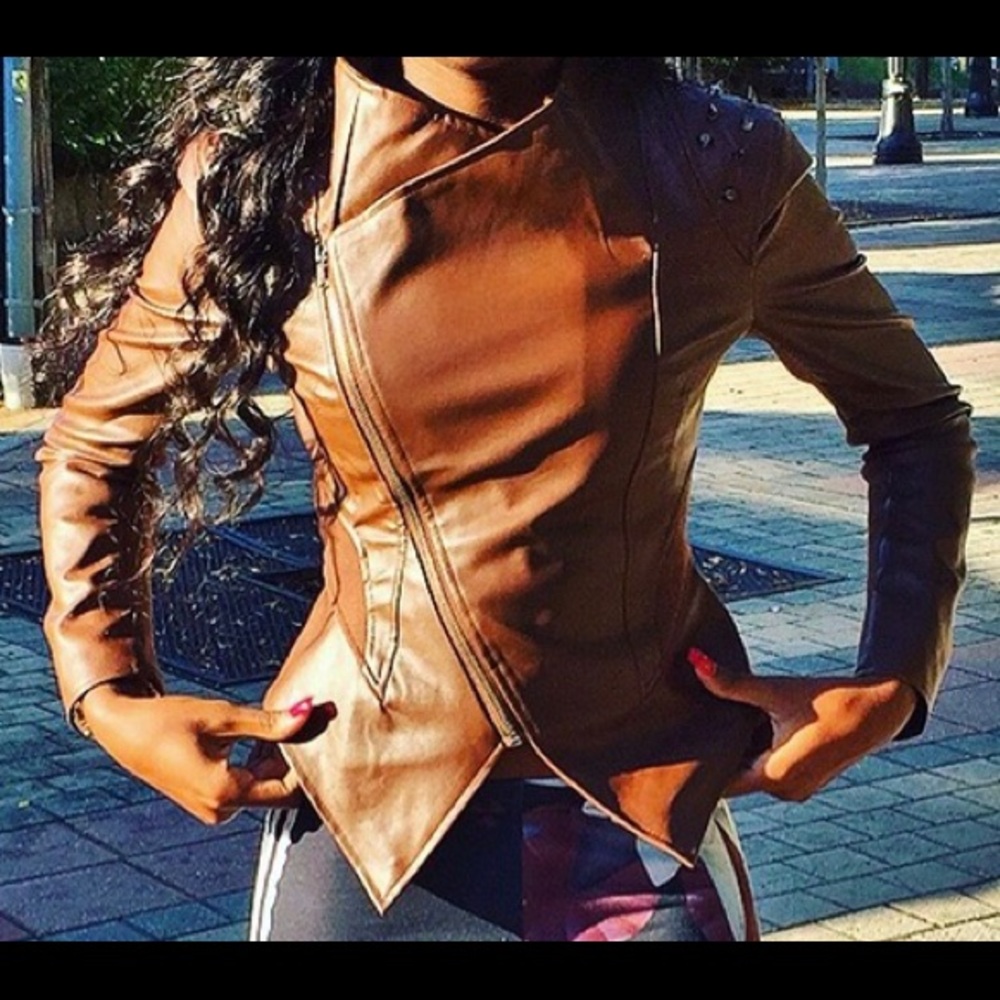 Asymmetrical Leather Jacket